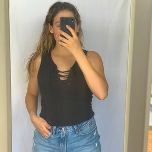 Garage Laced Up Tank Top